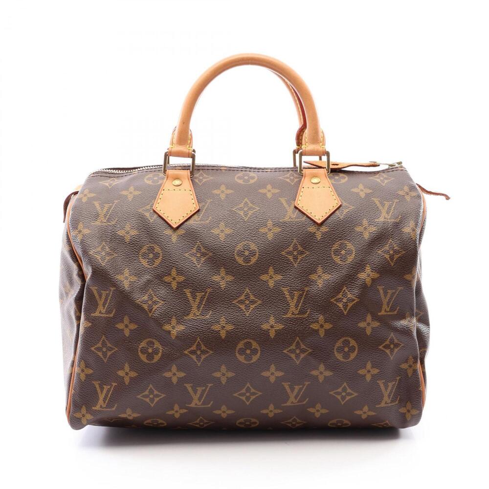 Louis Vuitton Speedy 30 Monogram Handbag, Coated Canvas and Leather, Pattern,...